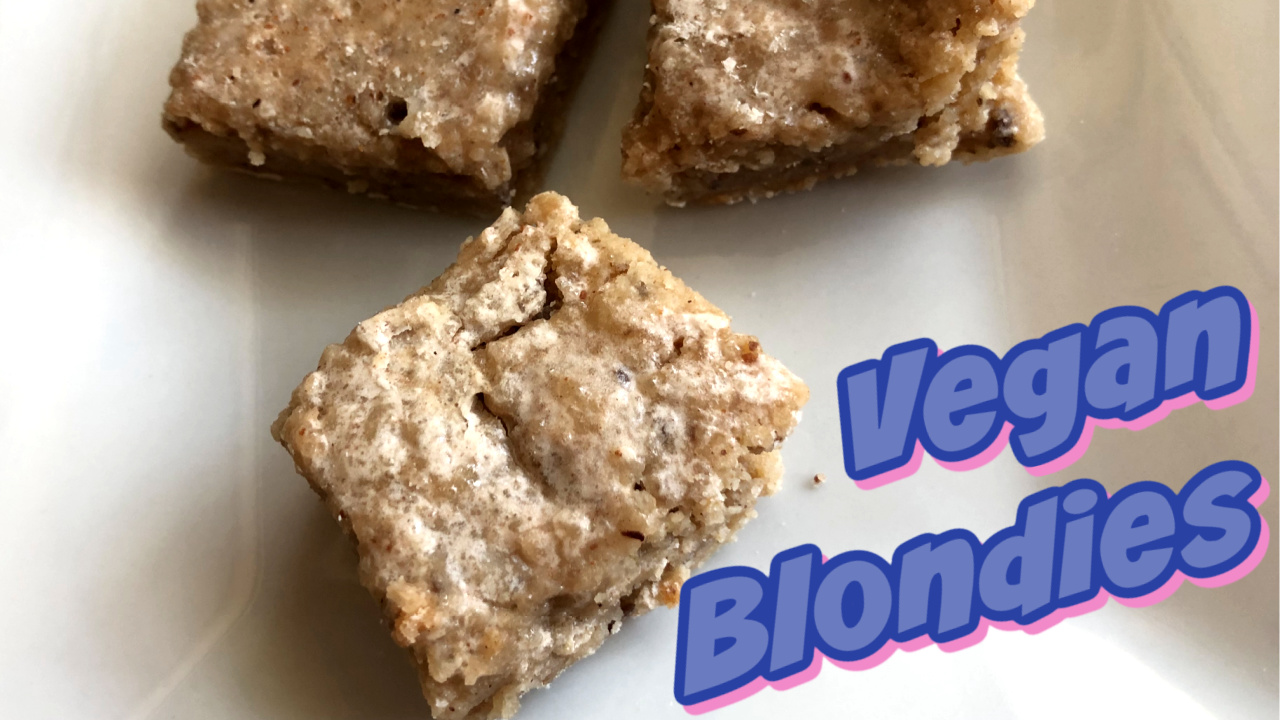 vegan blondies