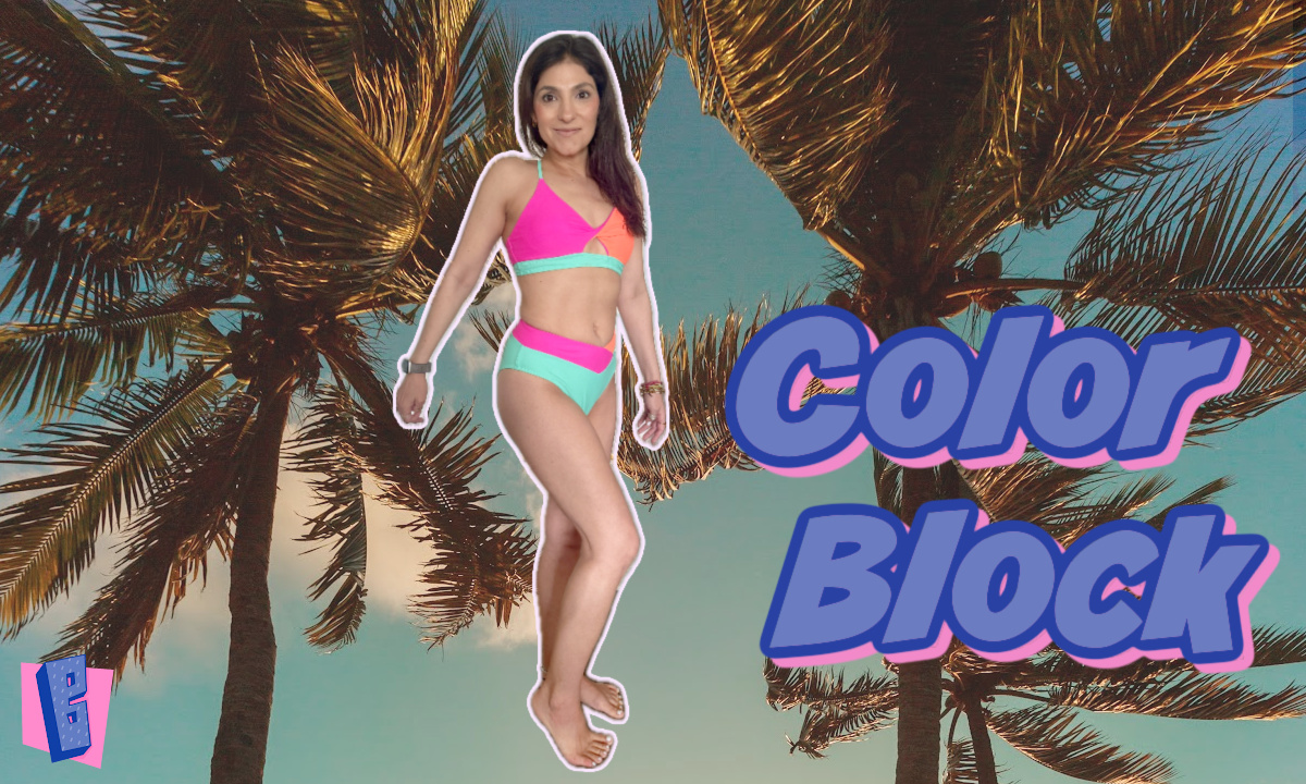 color block bikini